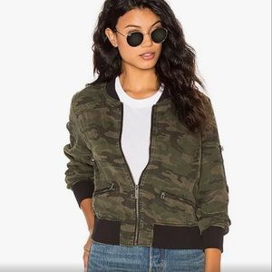 Sanctuary Camo Bomber Jacket